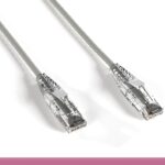 Gray Slim Cat 6a UTP Patch Cable