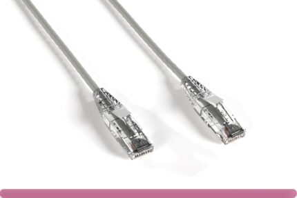 Gray Slim Cat 6a UTP Patch Cable