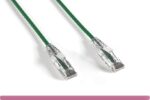 Green Slim Cat 6a UTP Patch Cable