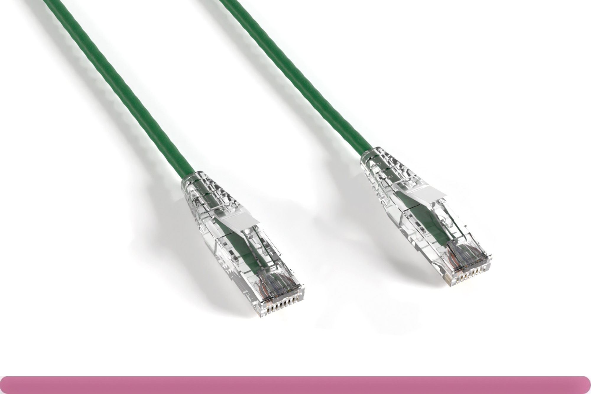10x6-28-6a3xx_new.jpg Green Slim Cat 6a UTP Patch Cable - Image 1