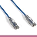 Blue Slim Cat 6a UTP Patch Cable