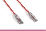 Red Slim Cat 6a UTP Patch Cable