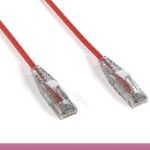 Red Slim Cat 6a UTP Patch Cable