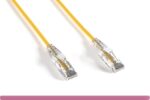 Yellow Slim Cat 6a UTP Patch Cable