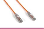 Orange Slim Cat 6a UTP Patch Cable