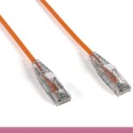 Orange Slim Cat 6a UTP Patch Cable