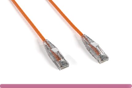Orange Slim Cat 6a UTP Patch Cable