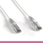 White Slim Cat 6a UTP Patch Cable
