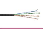 MINI CAT6.A UTP ETHERNET BULK CABLE 1000FT, BLACK COLOR