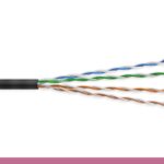 MINI CAT6.A UTP ETHERNET BULK CABLE 1000FT, BLACK COLOR