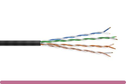 MINI CAT6.A UTP ETHERNET BULK CABLE 1000FT, BLACK COLOR