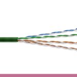 MINI CAT6.A UTP ETHERNET BULK CABLE 1000FT, GREEN COLOR