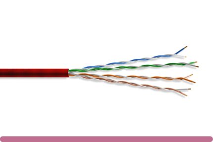 MINI CAT6.A UTP ETHERNET BULK CABLE 1000FT, RED COLOR