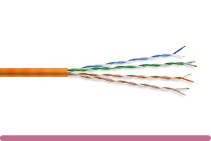 MINI CAT6.A UTP ETHERNET BULK CABLE 1000FT, ORANGE COLOR