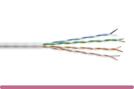 MINI CAT6.A UTP ETHERNET BULK CABLE 1000FT, WHITE COLOR