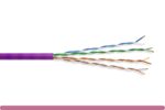 MINI CAT6.A UTP ETHERNET BULK CABLE 1000FT, PURPLE COLOR