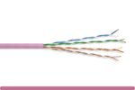 MINI CAT6.A UTP ETHERNET BULK CABLE 1000FT, PINK COLOR