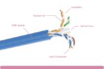 Cat. 6a UTP Solid Blue Ethernet Bulk Cable - Image 2