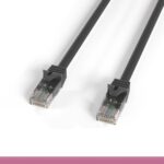 Black Color Cat 6a UTP Patch Cable