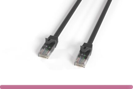 Black Color Cat 6a UTP Patch Cable
