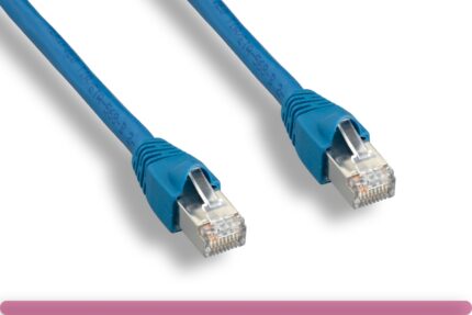 Blue Color Cat 6a 10G STP Patch Cable