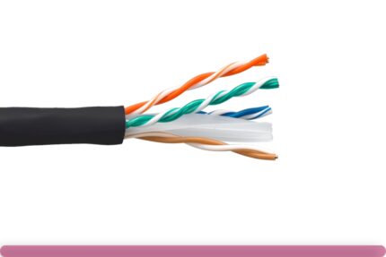 Cat. 6 UTP Stranded Ethernet Bulk Cable 550MHz Black