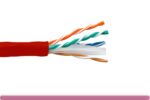 Cat. 6 UTP Stranded Ethernet Bulk Cable 550MHz Red
