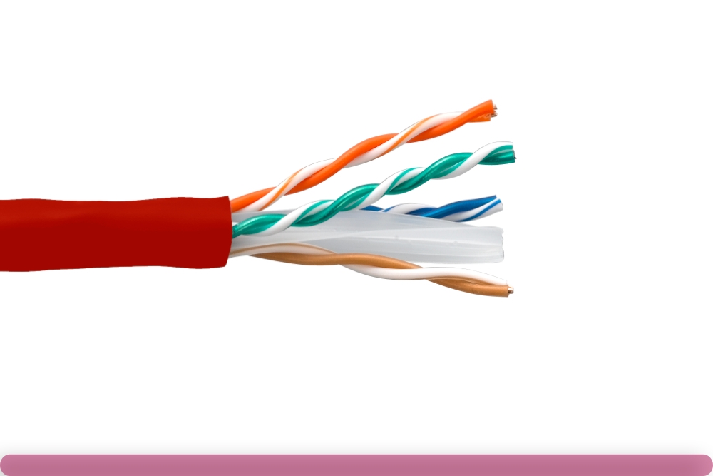 10x8-215th_2.jpg Cat. 6 CMR UTP Solid Ethernet Bulk Cable 550MHz Red - Image 1