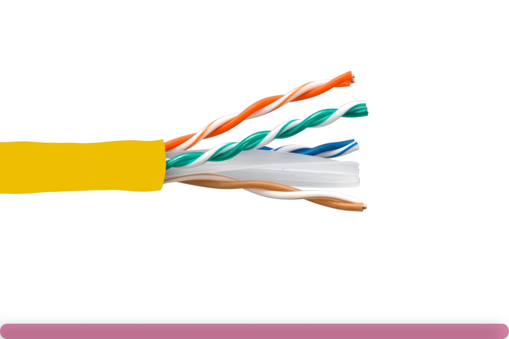 10x8-216th_2.jpg Cat. 6 CMR UTP Solid Ethernet Bulk Cable 550MHz Yellow - Image 1