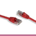Red Color Cross Over Cat 6 UTP Patch Cable