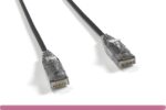 Black Slim Cat 6 UTP Patch Cable