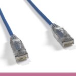 Blue Slim Cat 6 UTP Patch Cable