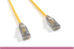 Yellow Slim Cat 6 UTP Patch Cable