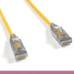 Yellow Slim Cat 6 UTP Patch Cable