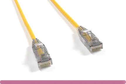 Yellow Slim Cat 6 UTP Patch Cable