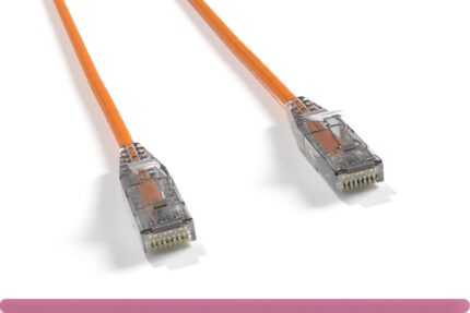 Orange Slim Cat 6 UTP Patch Cable