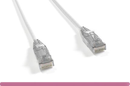 White Slim Cat 6 UTP Patch Cable