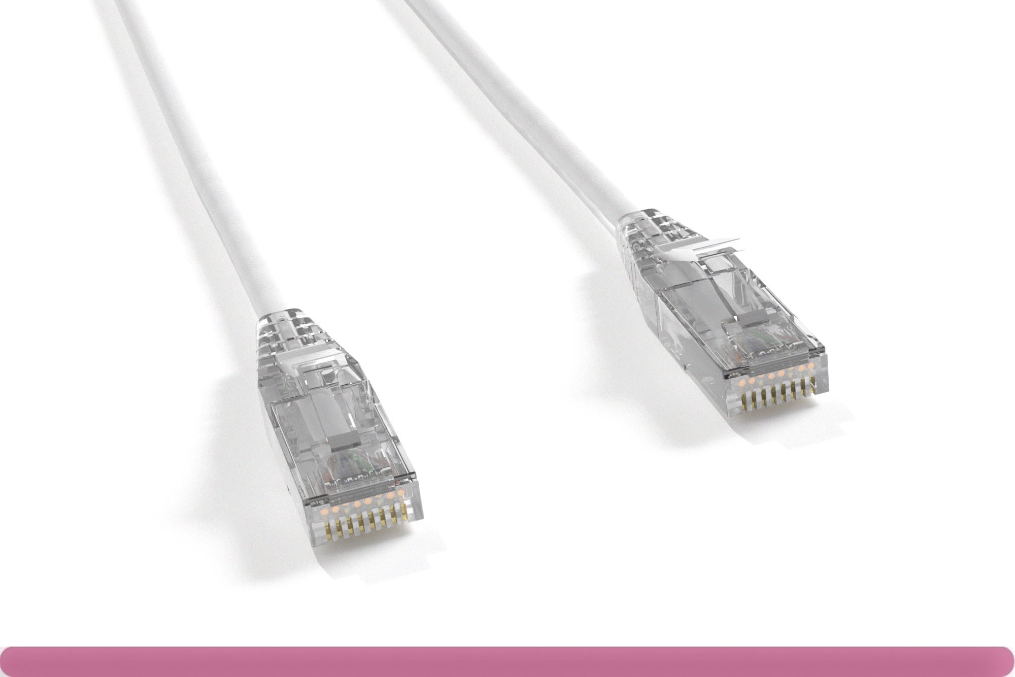 10x8-28-c8xx_2.jpg White Slim Cat 6 UTP Patch Cable - Image 1