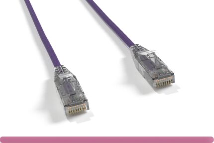 Purple Slim Cat 6 UTP Patch Cable