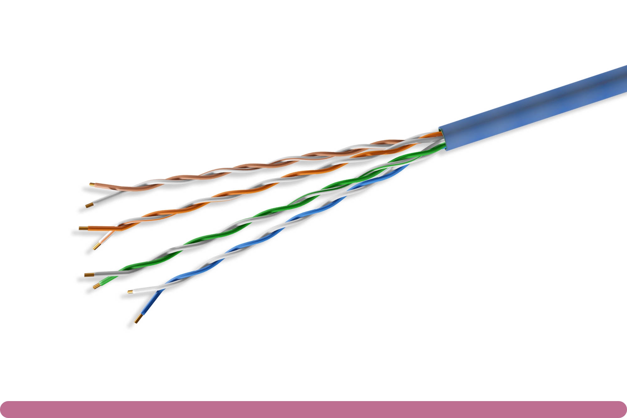 10x8-314th-28aw.jpg Mini Cat. 6 UTP Stranded Ethernet Bulk Cable Blue 28AWG - Image 1