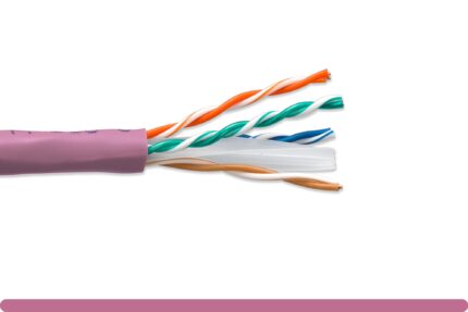 Cat. 6 UTP Stranded Ethernet Bulk Cable 550MHz Pink