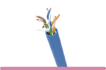 Cat. 6 UTP CMP Plenum Solid Blue Ethernet Bulk Cable 550MHZ