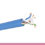Cat. 6 CMP Plenum Solid Blue Ethernet Bulk Cable 600MHz