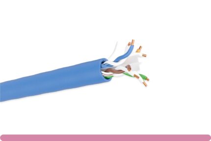 Cat. 6 CMP Plenum Solid Blue Ethernet Bulk Cable 600MHz