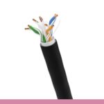 Cat. 6E UTP Solid Direct Burial Outdoor Bulk Cable, Black