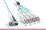 MTP® OM4 To LCU*4 Duplex Multi-Mode 8 Fibers OFNP Breakout Cable Type B - Image 4