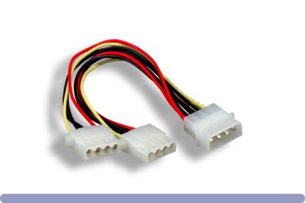 5.25" Male / 5.25" Female x 2 Internal DC Power Y Cable