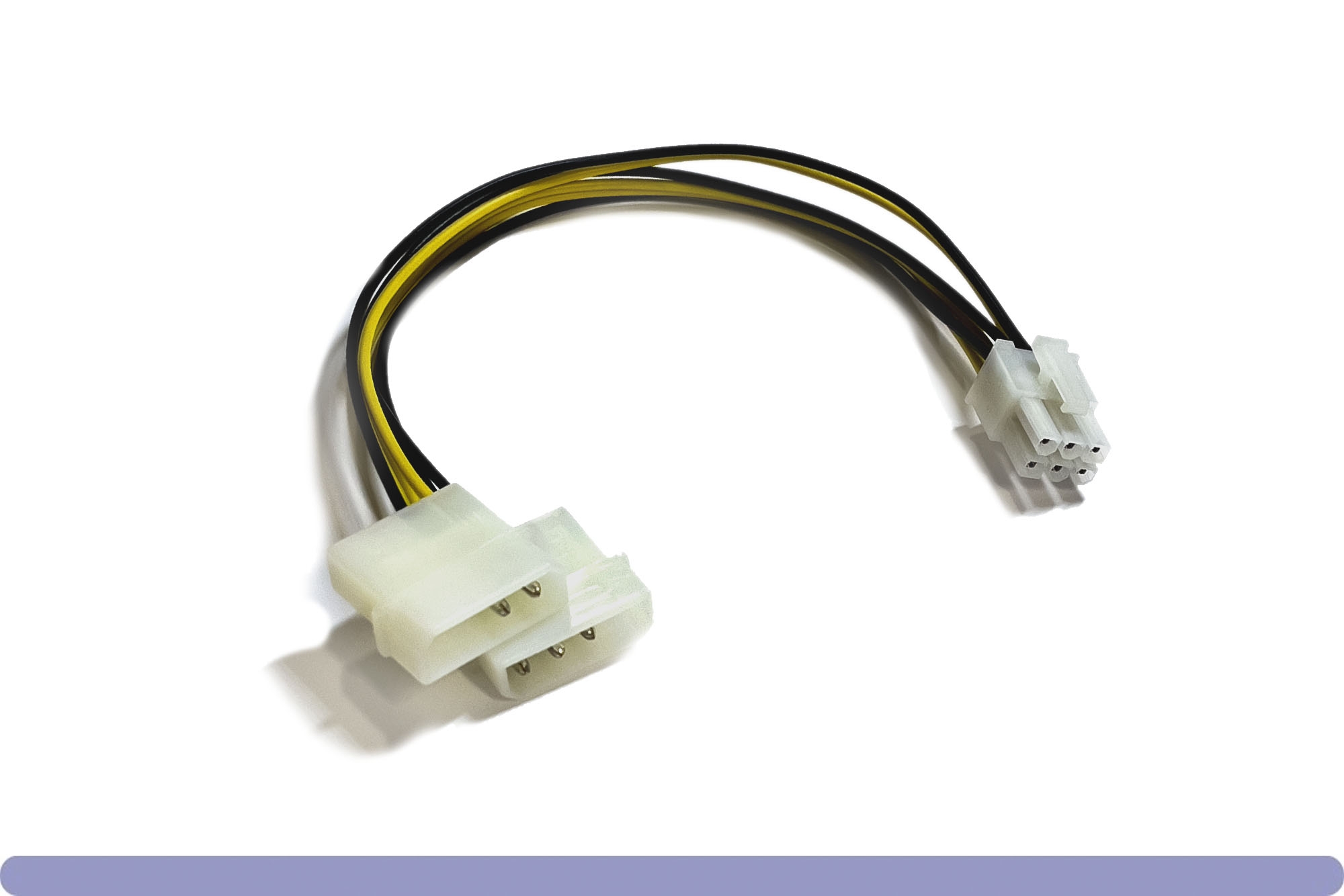 11w3-20308-a.jpg PCI Express 6 Pin to 5.25" Male x 2 Adapter Cable - Image 1