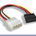 SATA 15-Pin Female to 5.25" Male DC Power Cable