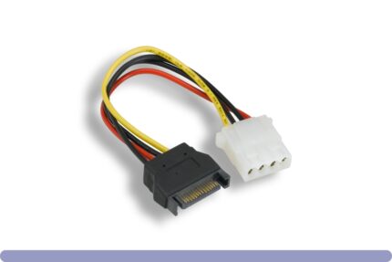 SATA 15-Pin Male to 5.25" Female DC Power Cable